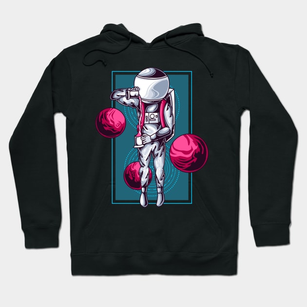 ASTRONAUT BARISTA Hoodie by Ihsanmtsm Illustration